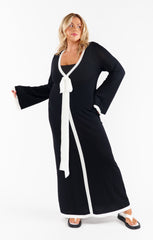 Balboa Dress ~ Black and White Contrast Knit
