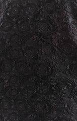 Jeanette Dress ~ Black Blooms Jacquard