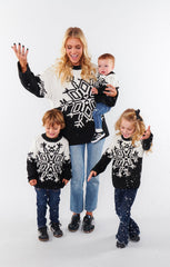Lil Stowe Sweater ~ Snowflake Knit