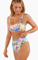 Hot Tub Top ~ Flower Shop Rib Scrunch