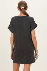 Charcoal Maternity T-Shirt Mini Dress