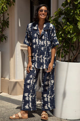 Campania Straight Leg Pants in Navy