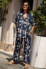 Campania Straight Leg Pants in Navy