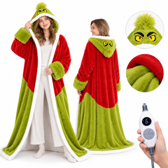 ๐ฅ Cozy Wearable Heated Blanket with Foot Pocket | Sherpa-Lined Comfort & Auto Shut-Off ๐ฅ