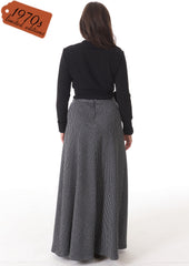 1970s Maxi Skirt - Chevron