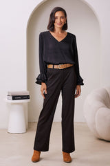 Lola Long Sleeve Top Black