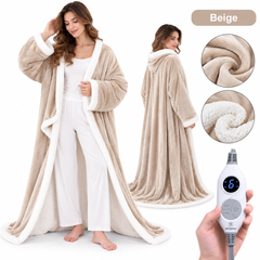 ๐ฅ Cozy Wearable Heated Blanket with Foot Pocket | Sherpa-Lined Comfort & Auto Shut-Off ๐ฅ