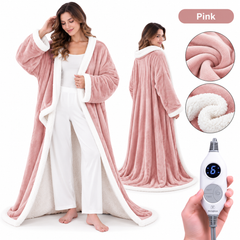 ๐ฅ Cozy Wearable Heated Blanket with Foot Pocket | Sherpa-Lined Comfort & Auto Shut-Off ๐ฅ