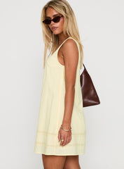 Alanah Mini Dress Lemon