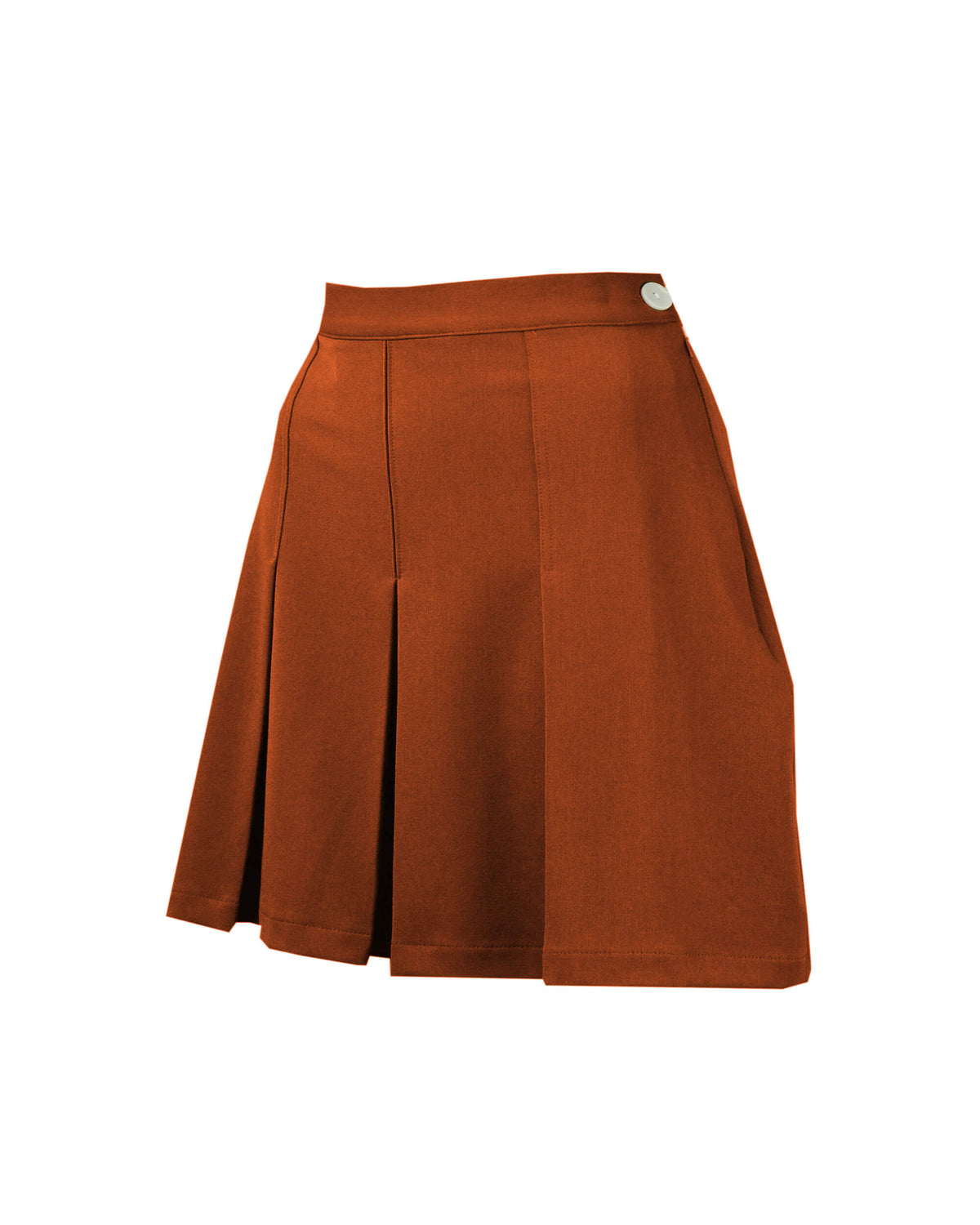 1930s Pleated Shorts - Rust