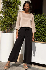 Martina Long Sleeve Top Taupe- Pre Order