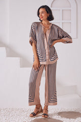 Alma Short Sleeve Top Espresso