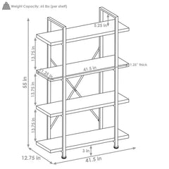 4-Tier Bookshelf