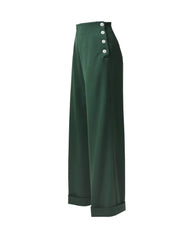 1940s Swing Trousers - Bottle Green