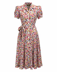 1940s Shirt-Waister Dress - Spring Parade