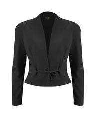 1940s Stanwyck Jacket - Black