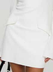 Carters Long Sleeve Mini Dress White Petite
