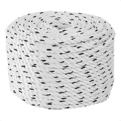 5/16" x 75' Premium 3-Strand Nylon Line, White with Black Tracer - FO4566-M75 - Five Oceans