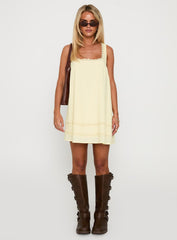 Alanah Mini Dress Lemon