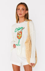 Woodsy Sweater ~ Ciao Cocktail Graphic Knit