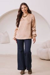 Lola Long Sleeve Top Espresso