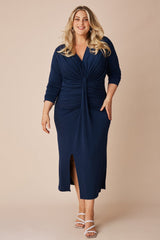 Kristen Long Sleeve Dress Navy