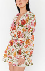 Nat Skort ~ Ivory Hillside Floral