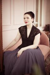 1950s Premium Circle Skirt - Steel