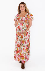 Joanna Maxi Dress ~ Ivory Hillside Floral
