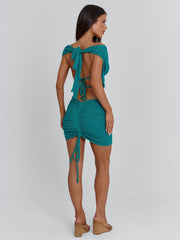 Alia Mini Skirt Teal