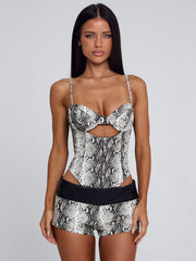 Aureza Playsuit Silver Snake