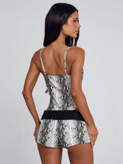 Aureza Playsuit Silver Snake