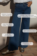 Alina Wide Leg Denim Jeans