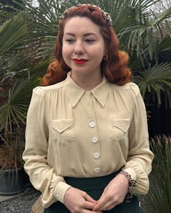 1940s Sweetheart Blouse - Antique