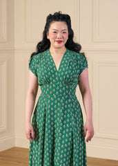 1930s 'Ava' Tea Dress - Dia Deco Emerald