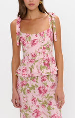 Pauline Peplum Dress ~ Garden Romantic