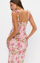 Pauline Peplum Dress ~ Garden Romantic