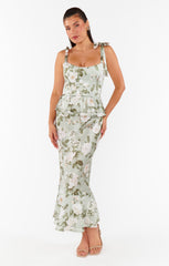 Pauline Peplum Dress ~ Secret Garden