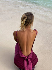 BREANNE MAXI DRESS BURGUNDY