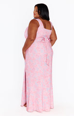 Paris Gown ~ Blushing Floral Stretch