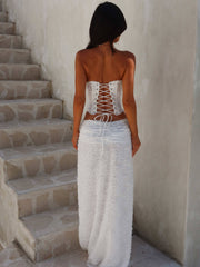 Catherine Corset Top Ivory