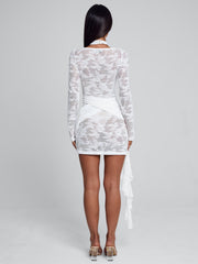 CLEMENTINE MINI DRESS WHITE