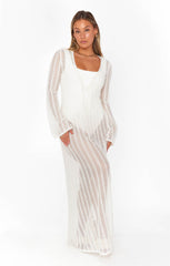 Vacay Coverup ~ White Crochet