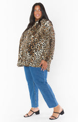 Alicia Tunic ~ Tiramisu Cheetah
