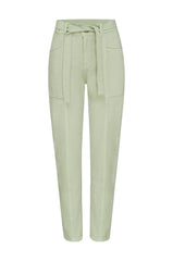 Sabrina Tie Waist Jeans Aloe