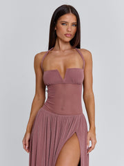 DEE MAXI DRESS MAUVE