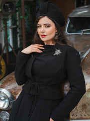 1940s Stanwyck Jacket - Black