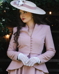 1950s Lilian Jacket - Blush