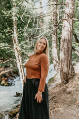 Wavy top in Sienna Cotton