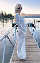Vacay Coverup ~ White Crochet